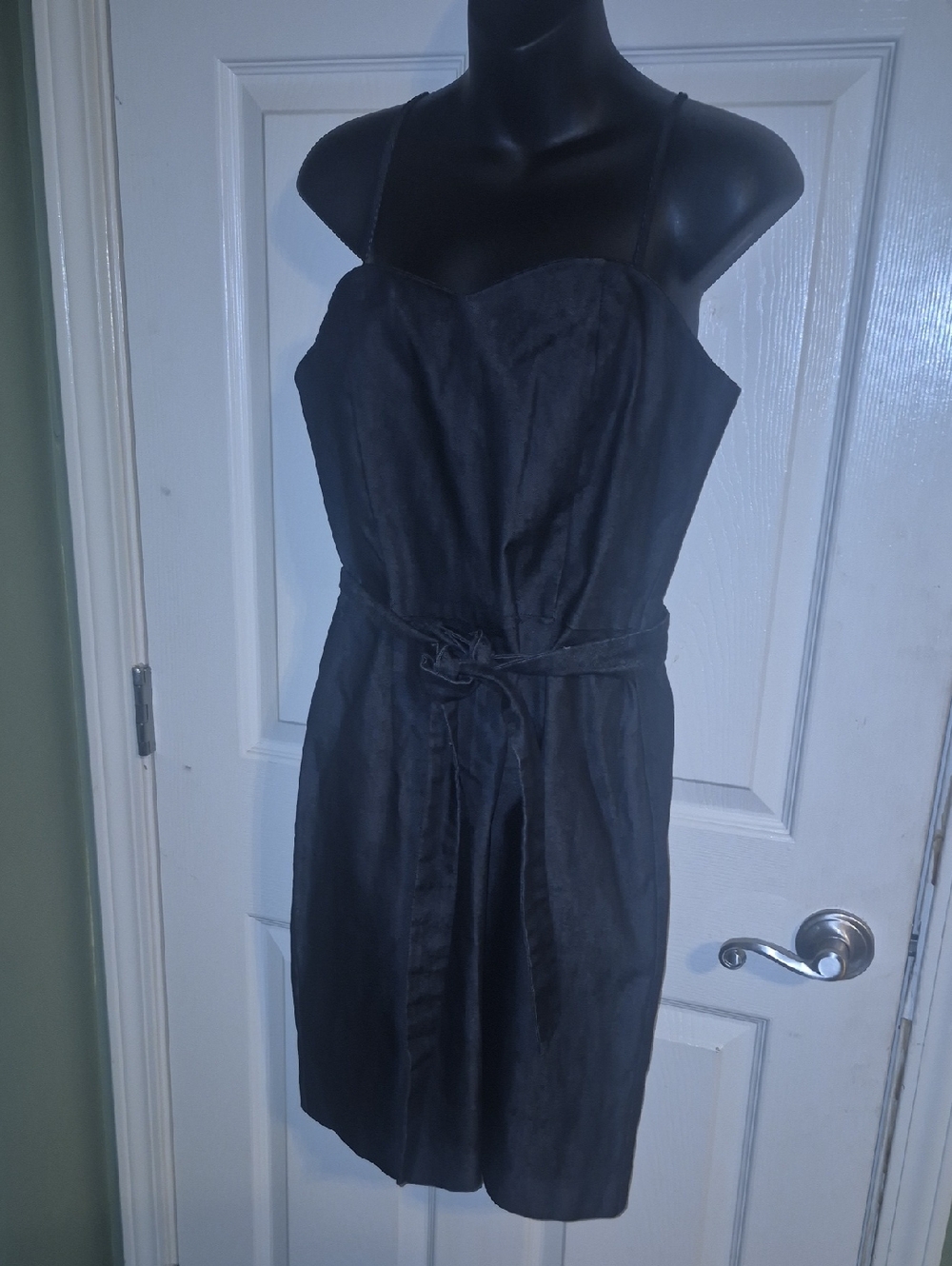 GAP Black Mini Dress with Tie Waist